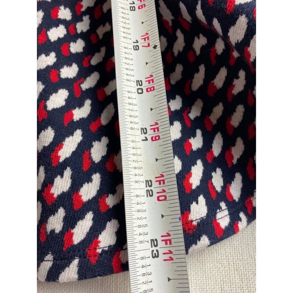 Eri + Ali Women's Sleeveless Top Size Small Geometric Red Navy White - Picture 6 of 6